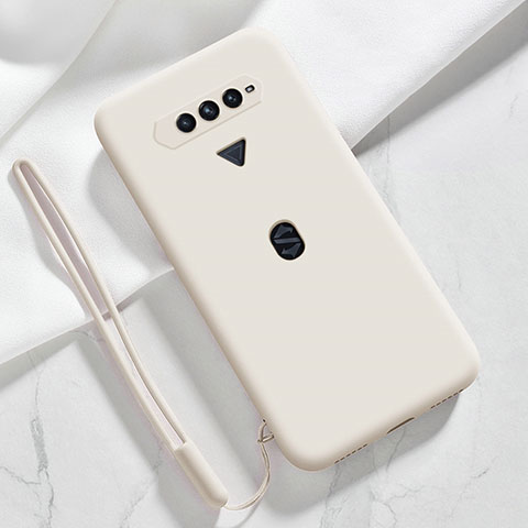 Coque Ultra Fine Silicone Souple 360 Degres Housse Etui YK1 pour Xiaomi Black Shark 4S 5G Blanc