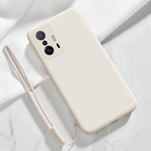 Coque Ultra Fine Silicone Souple 360 Degres Housse Etui YK1 pour Xiaomi Mi 11T Pro 5G Blanc