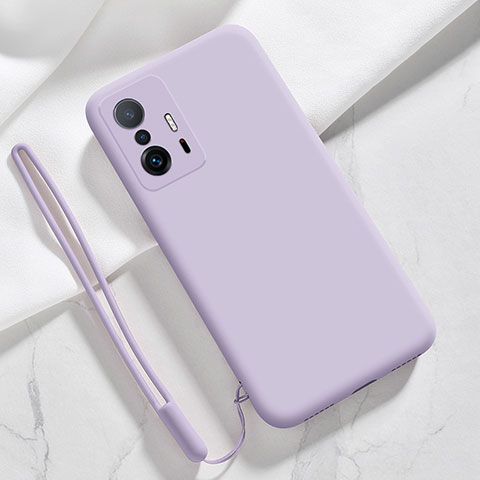 Coque Ultra Fine Silicone Souple 360 Degres Housse Etui YK1 pour Xiaomi Mi 11T Pro 5G Violet Clair