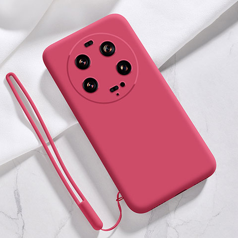 Coque Ultra Fine Silicone Souple 360 Degres Housse Etui YK1 pour Xiaomi Mi 13 Ultra 5G Rouge