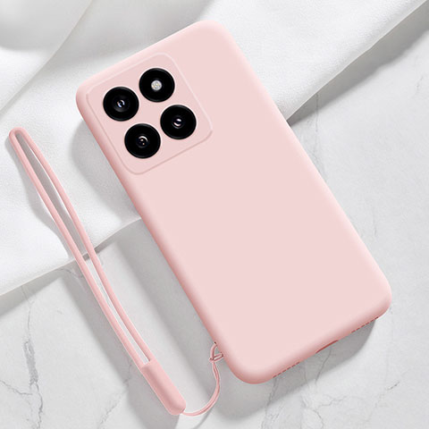 Coque Ultra Fine Silicone Souple 360 Degres Housse Etui YK1 pour Xiaomi Mi 14 5G Rose