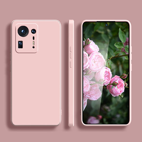 Coque Ultra Fine Silicone Souple 360 Degres Housse Etui YK1 pour Xiaomi Mi Mix 4 5G Rose