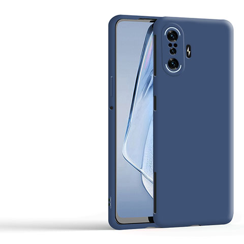 Coque Ultra Fine Silicone Souple 360 Degres Housse Etui YK1 pour Xiaomi Poco F3 GT 5G Bleu