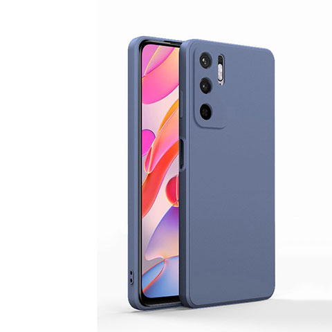 Coque Ultra Fine Silicone Souple 360 Degres Housse Etui YK1 pour Xiaomi POCO M3 Pro 5G Gris Lavende