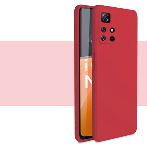 Coque Ultra Fine Silicone Souple 360 Degres Housse Etui YK1 pour Xiaomi Poco M4 Pro 5G Rouge