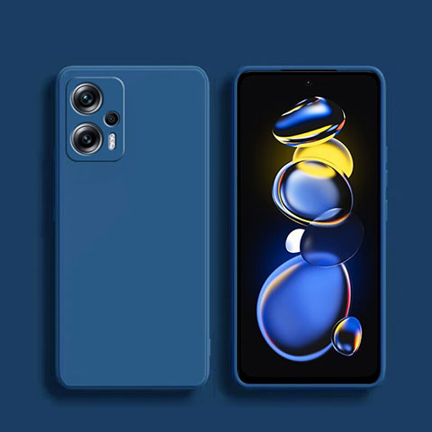 Coque Ultra Fine Silicone Souple 360 Degres Housse Etui YK1 pour Xiaomi Poco X4 GT 5G Bleu