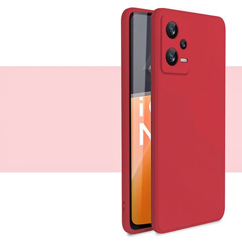 Coque Ultra Fine Silicone Souple 360 Degres Housse Etui YK1 pour Xiaomi Poco X5 5G Rouge