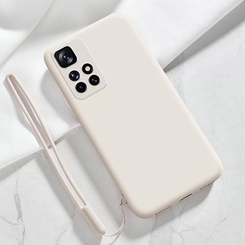 Coque Ultra Fine Silicone Souple 360 Degres Housse Etui YK1 pour Xiaomi Redmi 10 (2022) Blanc