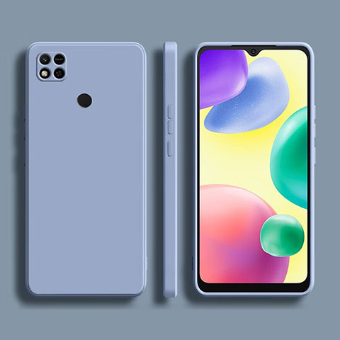 Coque Ultra Fine Silicone Souple 360 Degres Housse Etui YK1 pour Xiaomi Redmi 9 Activ Gris Lavende