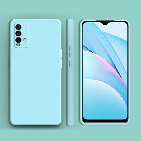 Coque Ultra Fine Silicone Souple 360 Degres Housse Etui YK1 pour Xiaomi Redmi 9 Power Bleu Clair