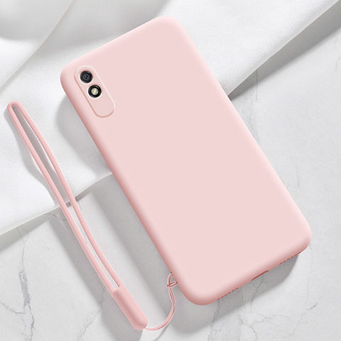 Coque Ultra Fine Silicone Souple 360 Degres Housse Etui YK1 pour Xiaomi Redmi 9AT Rose