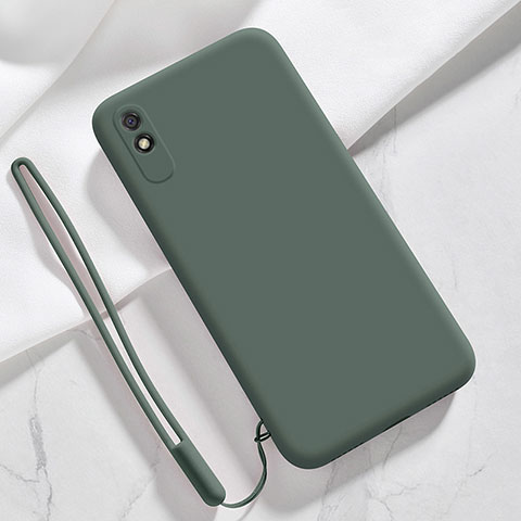 Coque Ultra Fine Silicone Souple 360 Degres Housse Etui YK1 pour Xiaomi Redmi 9i Vert Nuit