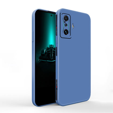 Coque Ultra Fine Silicone Souple 360 Degres Housse Etui YK1 pour Xiaomi Redmi K50 Gaming 5G Bleu