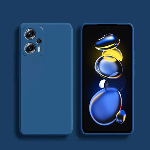 Coque Ultra Fine Silicone Souple 360 Degres Housse Etui YK1 pour Xiaomi Redmi K50i 5G Bleu