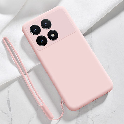 Coque Ultra Fine Silicone Souple 360 Degres Housse Etui YK1 pour Xiaomi Redmi K70 5G Rose