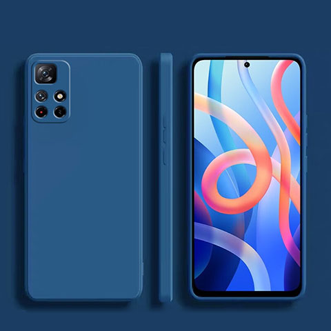 Coque Ultra Fine Silicone Souple 360 Degres Housse Etui YK1 pour Xiaomi Redmi Note 11 Pro 5G Bleu