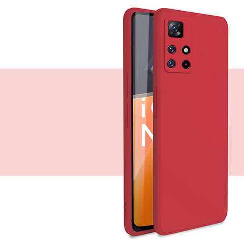 Coque Ultra Fine Silicone Souple 360 Degres Housse Etui YK1 pour Xiaomi Redmi Note 11T 5G Rouge