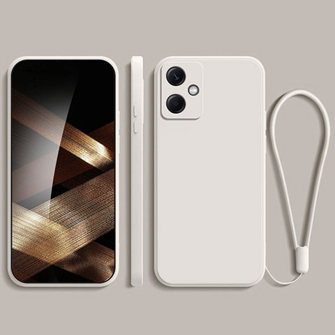 Coque Ultra Fine Silicone Souple 360 Degres Housse Etui YK1 pour Xiaomi Redmi Note 12R Pro 5G Blanc