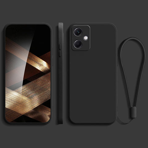 Coque Ultra Fine Silicone Souple 360 Degres Housse Etui YK1 pour Xiaomi Redmi Note 12R Pro 5G Noir