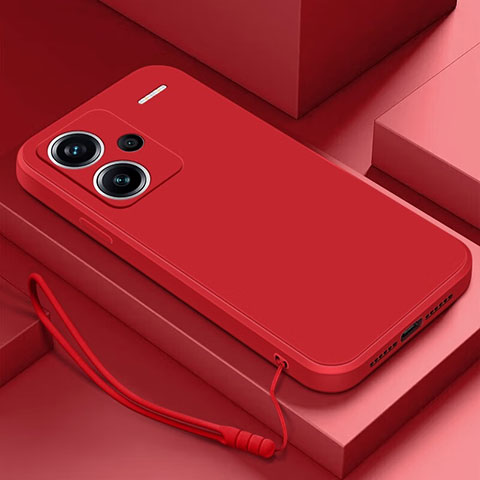 Coque Ultra Fine Silicone Souple 360 Degres Housse Etui YK1 pour Xiaomi Redmi Note 13 Pro+ Plus 5G Rouge