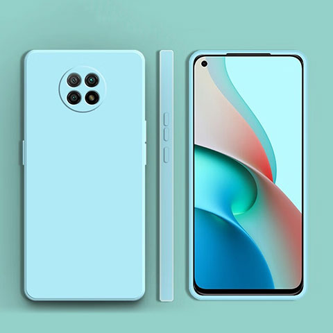 Coque Ultra Fine Silicone Souple 360 Degres Housse Etui YK1 pour Xiaomi Redmi Note 9 5G Bleu Clair