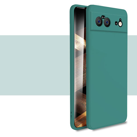 Coque Ultra Fine Silicone Souple 360 Degres Housse Etui YK2 pour Google Pixel 6 5G Vert