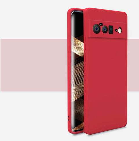 Coque Ultra Fine Silicone Souple 360 Degres Housse Etui YK2 pour Google Pixel 6 Pro 5G Rouge