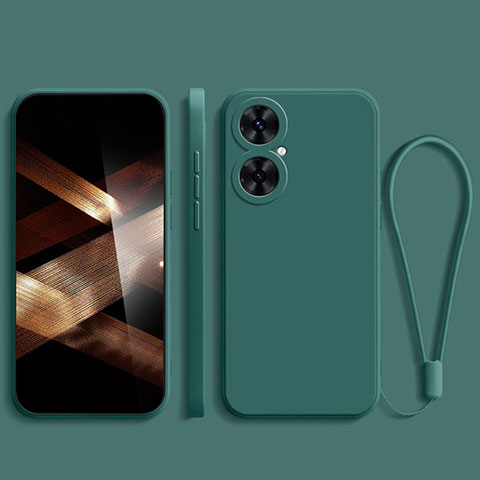 Coque Ultra Fine Silicone Souple 360 Degres Housse Etui YK2 pour Huawei Nova 11i Vert Nuit