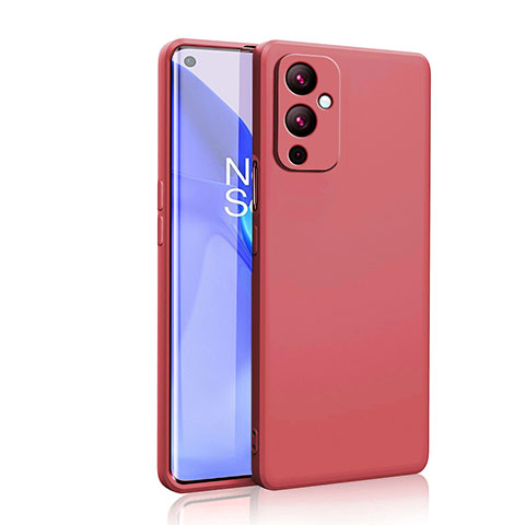 Coque Ultra Fine Silicone Souple 360 Degres Housse Etui YK2 pour OnePlus 9 5G Rose Rouge