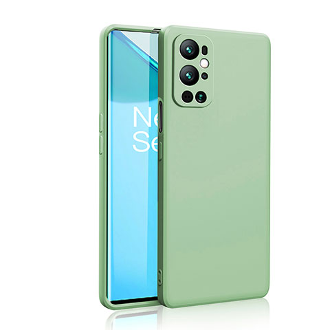 Coque Ultra Fine Silicone Souple 360 Degres Housse Etui YK2 pour OnePlus 9 Pro 5G Pastel Vert