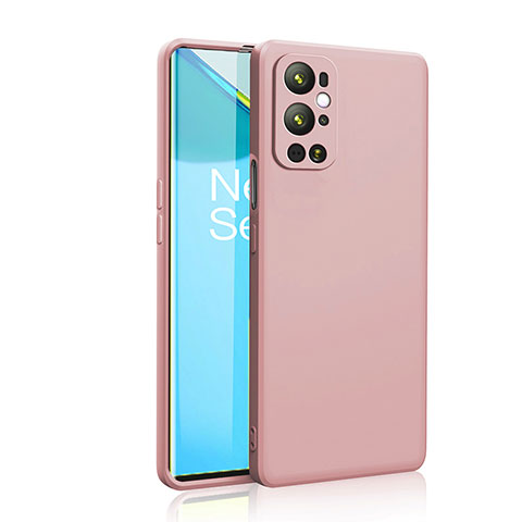 Coque Ultra Fine Silicone Souple 360 Degres Housse Etui YK2 pour OnePlus 9 Pro 5G Rose