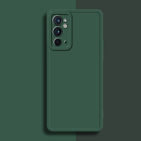 Coque Ultra Fine Silicone Souple 360 Degres Housse Etui YK2 pour OnePlus 9RT 5G Vert Nuit