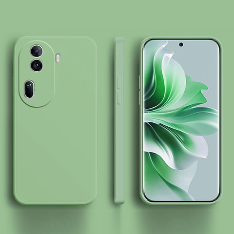 Coque Ultra Fine Silicone Souple 360 Degres Housse Etui YK2 pour Oppo Reno11 Pro 5G Pastel Vert