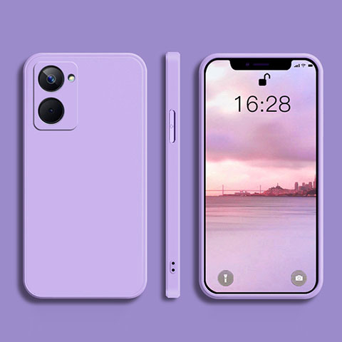 Coque Ultra Fine Silicone Souple 360 Degres Housse Etui YK2 pour Realme 10 4G Violet Clair