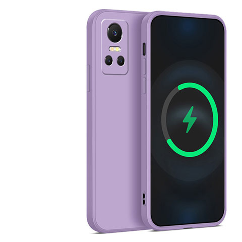 Coque Ultra Fine Silicone Souple 360 Degres Housse Etui YK2 pour Realme GT Neo3 5G Violet