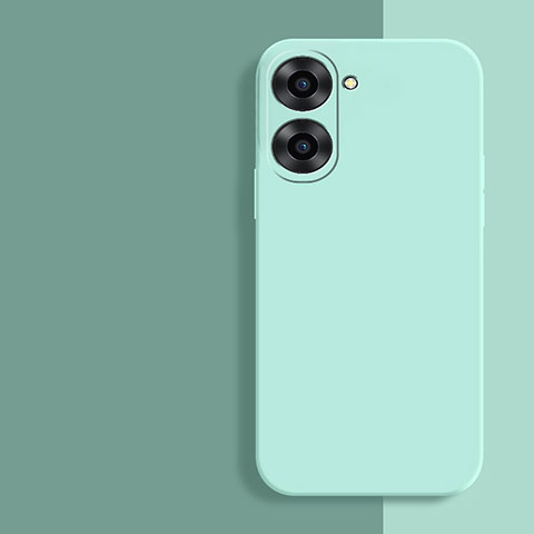 Coque Ultra Fine Silicone Souple 360 Degres Housse Etui YK2 pour Realme Q5x 5G Cyan