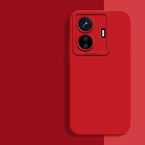 Coque Ultra Fine Silicone Souple 360 Degres Housse Etui YK2 pour Vivo iQOO Z6 Pro 5G Rouge