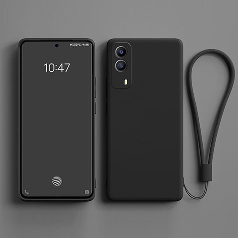 Coque Ultra Fine Silicone Souple 360 Degres Housse Etui YK2 pour Vivo T1x 5G Noir