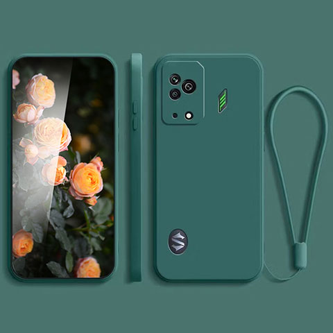 Coque Ultra Fine Silicone Souple 360 Degres Housse Etui YK2 pour Xiaomi Black Shark 5 5G Vert Nuit