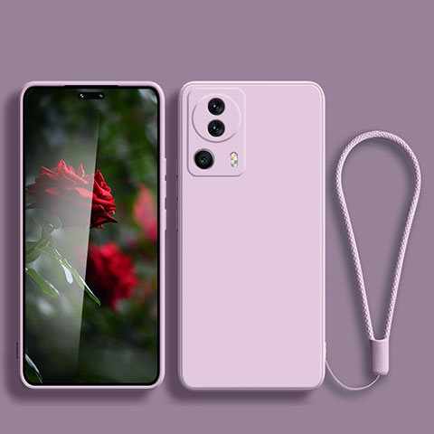 Coque Ultra Fine Silicone Souple 360 Degres Housse Etui YK2 pour Xiaomi Mi 12 Lite NE 5G Violet Clair