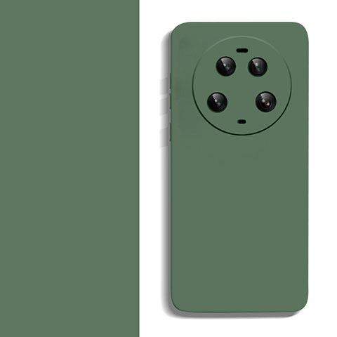 Coque Ultra Fine Silicone Souple 360 Degres Housse Etui YK2 pour Xiaomi Mi 13 Ultra 5G Vert Nuit