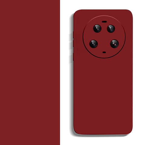 Coque Ultra Fine Silicone Souple 360 Degres Housse Etui YK2 pour Xiaomi Mi 13 Ultra 5G Vin Rouge