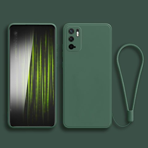 Coque Ultra Fine Silicone Souple 360 Degres Housse Etui YK2 pour Xiaomi POCO M3 Pro 5G Vert Nuit