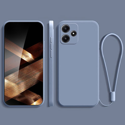 Coque Ultra Fine Silicone Souple 360 Degres Housse Etui YK2 pour Xiaomi Poco M6 Pro 5G Gris Lavende