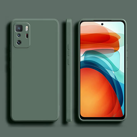 Coque Ultra Fine Silicone Souple 360 Degres Housse Etui YK2 pour Xiaomi Poco X3 GT 5G Vert Nuit