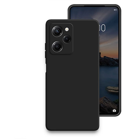 Coque Ultra Fine Silicone Souple 360 Degres Housse Etui YK2 pour Xiaomi Poco X5 Pro 5G Noir