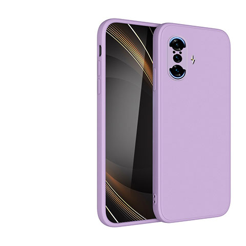 Coque Ultra Fine Silicone Souple 360 Degres Housse Etui YK2 pour Xiaomi Redmi K40 Gaming 5G Violet