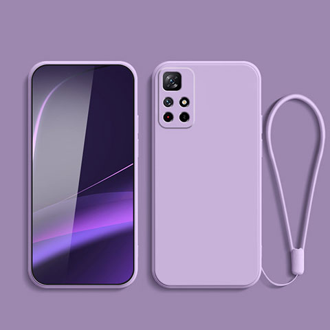 Coque Ultra Fine Silicone Souple 360 Degres Housse Etui YK2 pour Xiaomi Redmi Note 11 5G Violet