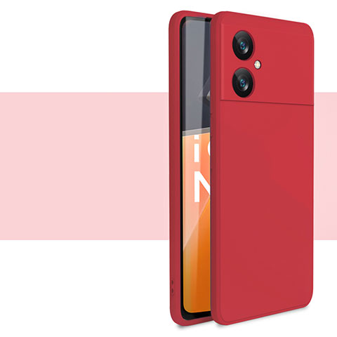 Coque Ultra Fine Silicone Souple 360 Degres Housse Etui YK2 pour Xiaomi Redmi Note 11R 5G Rouge