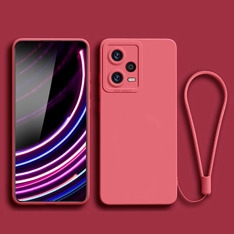 Coque Ultra Fine Silicone Souple 360 Degres Housse Etui YK2 pour Xiaomi Redmi Note 12 Pro+ Plus 5G Rouge